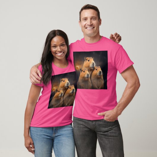 Drie Maan Capybara lover Capibara knaagdier C T-shirt (Unisex)