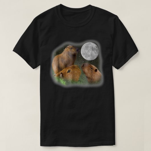 Drie Maan Capybaras T-shirt (Design voorkant)