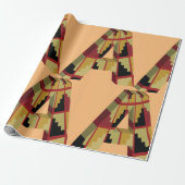 Drie maatletter A Cadeaupapier (Uitgerold)