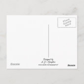 Drie madeliefjes - Bedankt Briefkaart (Achterkant)