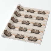 Drie Maine Coon Cats Cadeaupapier (Uitgerold)