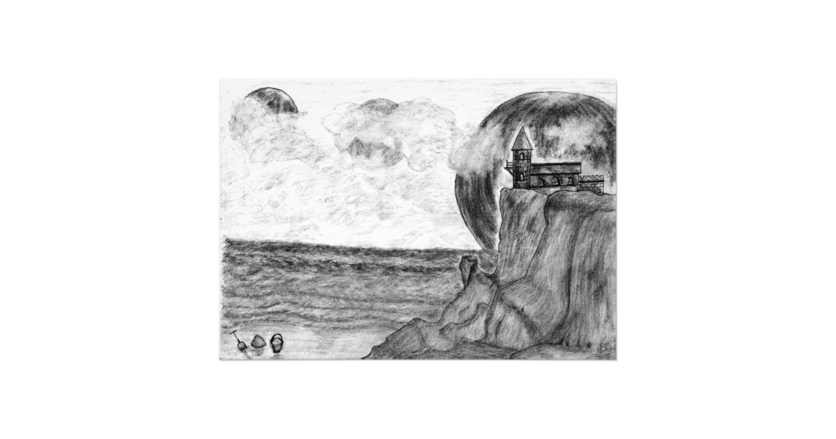Get Wallpaper Drie Manen Een Dag Bij Het Strand De Tekening Van Foto Afdruk HD