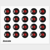 Drie manen van magische Sticker (Vel)