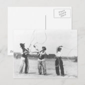 Drie mannen. briefkaart (Voorkant / Achterkant)