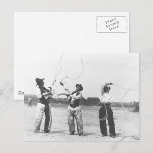 Drie mannen. briefkaart (Voorkant / Achterkant)