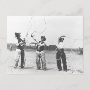 Drie mannen. briefkaart