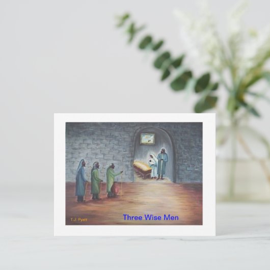 Drie Mannen Briefkaart (Staand voorkant)