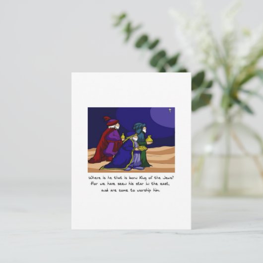 Drie Mannen Briefkaart (Staand voorkant)