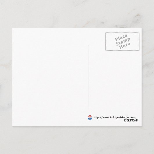 Drie Mannen Briefkaart (Achterkant)