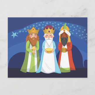 Drie Mannen Briefkaart