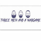 Drie Mannen Decal Sticker (Voorkant)