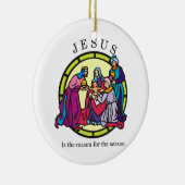 Drie Mannen die cadeaus maken Keramisch Ornament (Rechts)