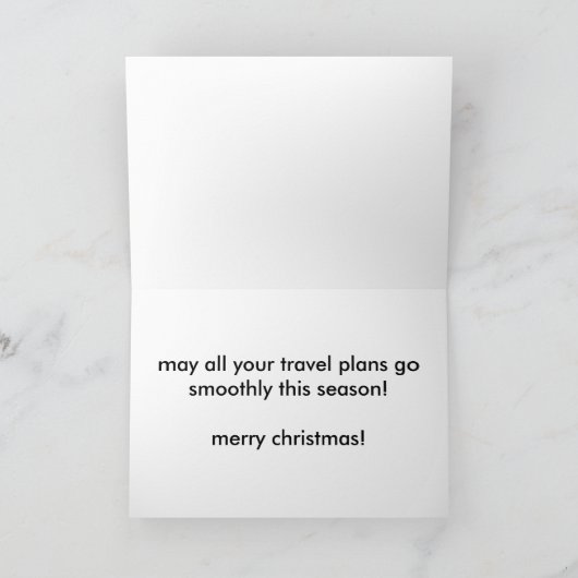 Drie Mannen Feestdagen Kaart (Binnen)