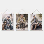 Drie Mannen Hangend Wandkleed (Driedubbel)