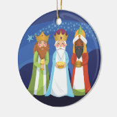 Drie Mannen Keramisch Ornament (Links)