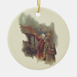 Drie Mannen Keramisch Ornament