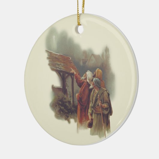 Drie Mannen Keramisch Ornament (Links)