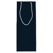 Drie Mannen marineblauw Wijn Cadeautas (Achterkant)
