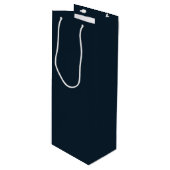 Drie Mannen marineblauw Wijn Cadeautas (Voorkant Gekanteld)