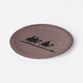 Drie Mannen Papieren Bordje (Gekanteld)