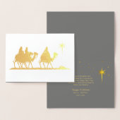 Drie Mannen Silhouette Gold ID424 Folie Kaarten (Display)