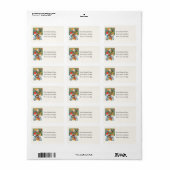 Drie Mannen Snowman Band Adres Etiket (Full Sheet)