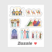 Drie Mannen Stickers (Vel)