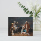 Drie Mannen van Wise bij de Nativiteit Briefkaart (Staand voorkant)