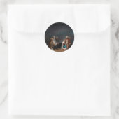 Drie Mannen van Wise bij de Nativiteit Ronde Sticker (Tas)