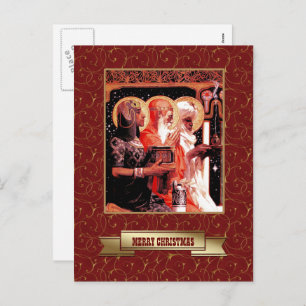 Drie Mannen van Wise. Christmas Feestdagenkaart