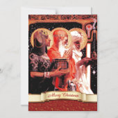 Drie Mannen van Wise. Kerstmagnetisch Kaart Magnetische Uitnodiging (Voorkant)