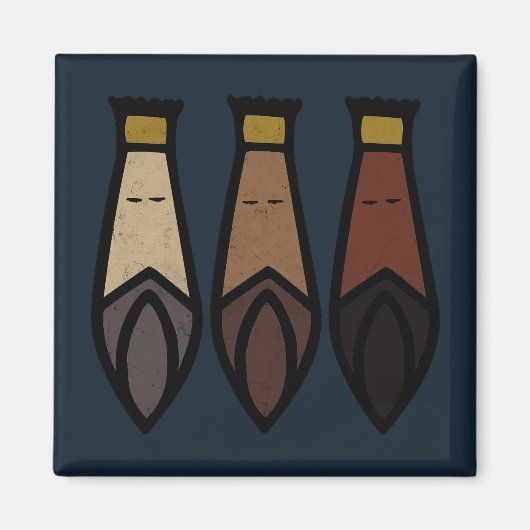 Drie Mannen van Wise. Los Tres Reyes Magos Magneet (Voorkant)