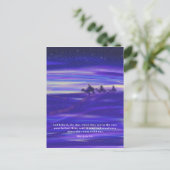 Drie Mannen waterverf Gepersonaliseerd Feestdagenkaart (Staand voorkant)