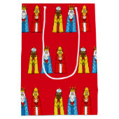 Drie Mannen Wise op Red Medium Cadeauzakje (Achterkant)