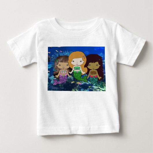 Drie Meerminnen Peuter T-shirt (Voorkant)