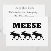 Drie Meese Funny Kaart (Voorkant / Achterkant)