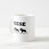 Drie Meese Funny T-Shirt Koffiemok (Voorkant links)
