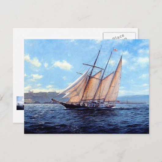 Drie meester tegen de wind briefkaart (Voorkant / Achterkant)