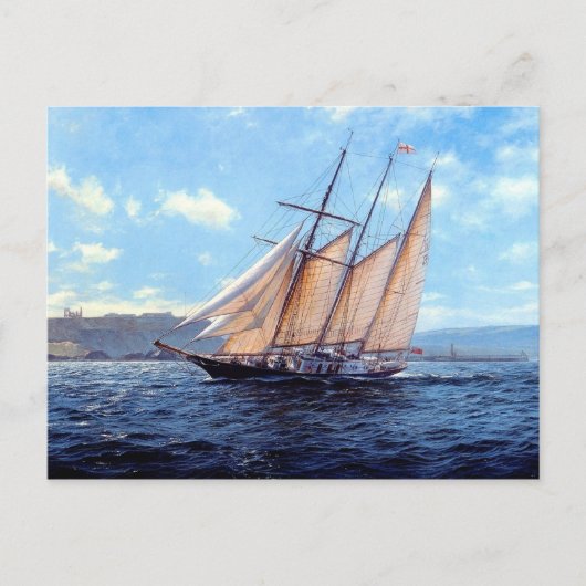 Drie meester tegen de wind briefkaart (Voorkant)