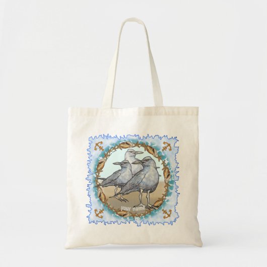 Drie Meeuwen Boodschappentas Tote Bag (Voorkant)