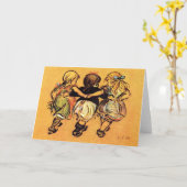 Drie Meisjes - beste Vrienden - Wenskaart Kaart (Gele Bloem)