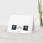 Drie meisjes brief aan de Kerstman met Kerstmis Kaart (Achterkant)