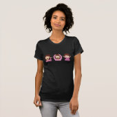 Drie meisjes Emoji T-shirt (Voorkant volledig)