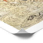 Drie meisjes padelen in een rivier, van de Mode Poster (Hoek)