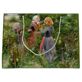 Drie Meisjes Pickende bramen (door Brendekilde) Groot Cadeauzakje