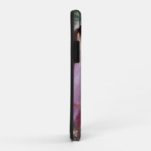 Drie meisjes spelen in een tuin Case-Mate iPhone case (Achterkant/rechts)