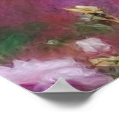 Drie meisjes spelen in een tuin poster (Hoek)