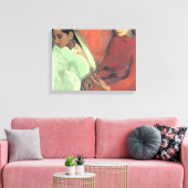 Drie meisjes van Amrita Sher Gil Canvas Afdruk (Insitu (Woonkamer))