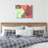 Drie meisjes van Amrita Sher Gil Canvas Afdruk (Insitu (Slaapkamer))