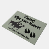 Drie melkgeiten Veeg je handschoenen af... KIES KL Deurmat (Schuin)